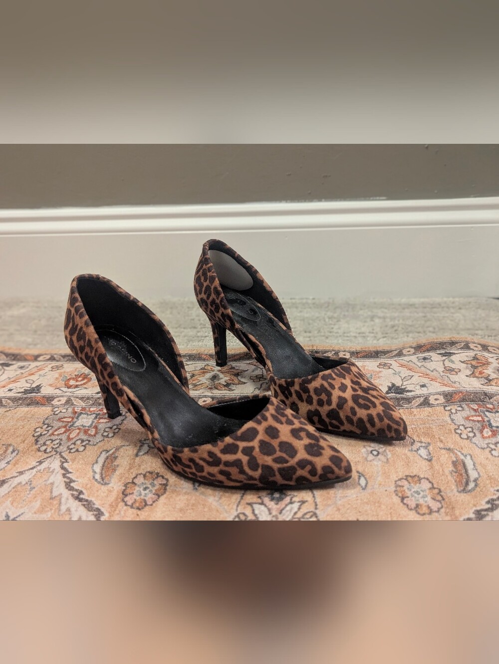 Leopard Print Pointed-Toe Women's Pumps